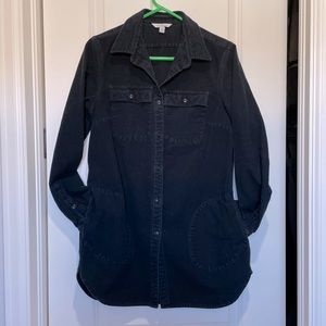 LL Bean chamois tunic M Black